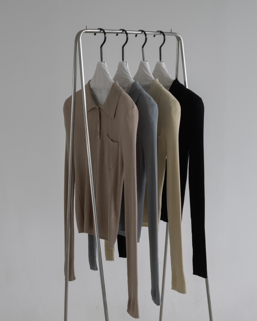 HONG-P韓國直郵女士新款推薦休閑職業時尚26春夏針織衫羅紋HONG-P針織衫