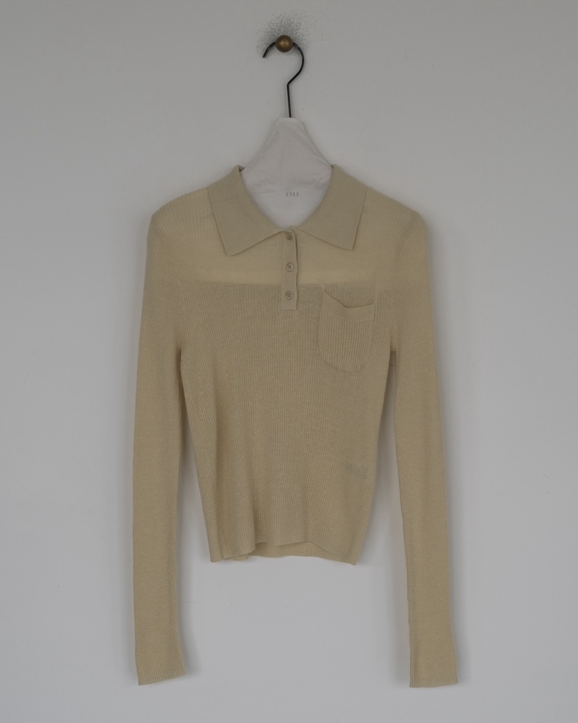 HONG-P韓國直郵女士新款推薦休閑職業時尚26春夏針織衫羅紋HONG-P針織衫圖色3