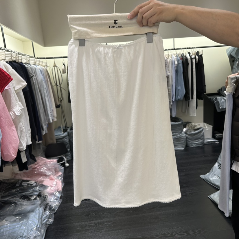 TOMGIRL韓國直郵實拍女士新品熱賣人氣26春夏推薦長裙褶皺TOMGIRL長裙圖色1