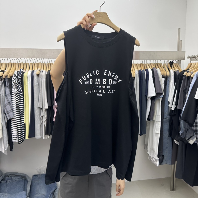 SPECIAL韓國代購女裝新品職業時尚人氣熱賣休閑推薦吊帶背心SPECIAL吊帶/背心圖色3黑色