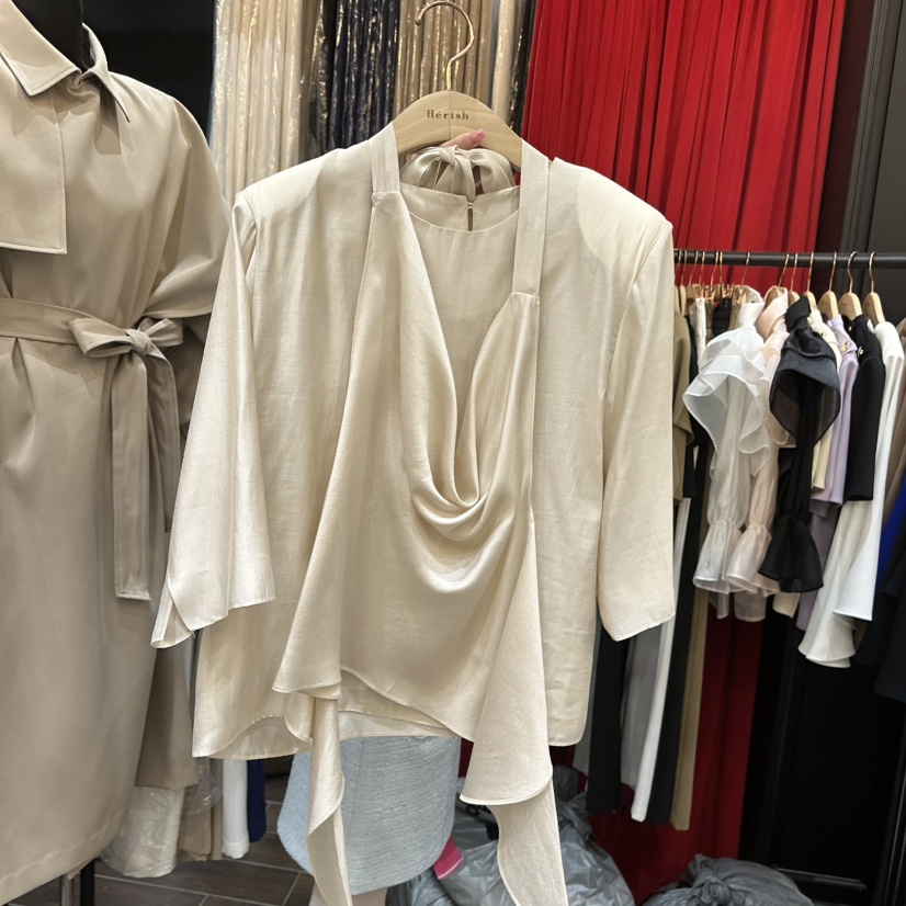 HERISH-HAUTE韓國代購女裝新款職業休閑人氣熱賣襯衫蕾絲衫HERISH-HAUTE襯衫/蕾絲衫圖色2