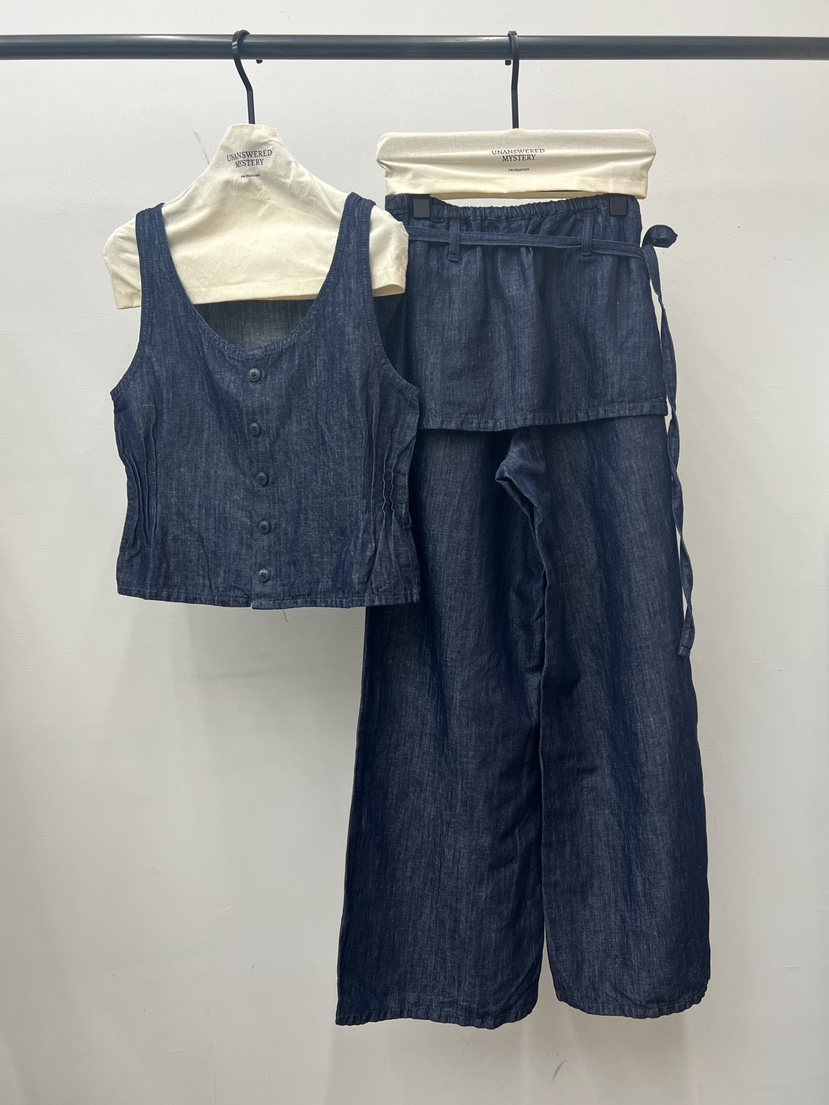 UNANSWERED-MYSTERY/FIFO韓國代購女裝新款推薦裙褲含腰繩UNANSWERED-MYSTERY/FIFO裙褲