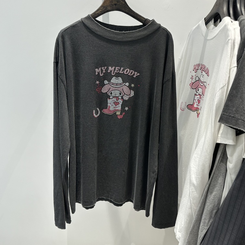 JANE BIRKIN韓國代購女士新品推薦休閑26春夏職業長袖T恤JANE BIRKIN設計師品牌長袖T恤圖色2