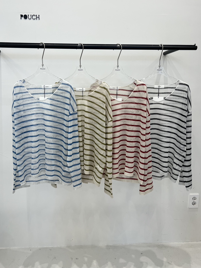 POUCH韓國東大門直郵女士新品熱賣時尚休閑26春夏職業針織衫POUCH針織衫