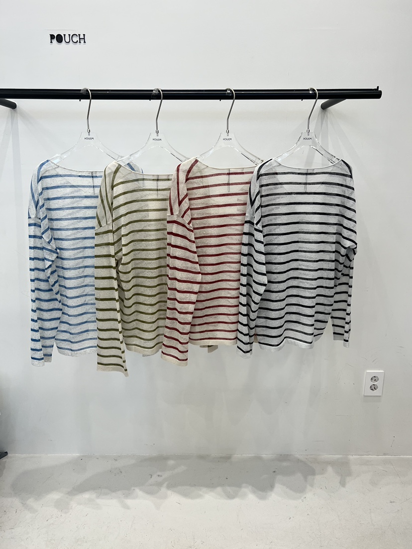 POUCH韓國東大門直郵女士新品熱賣時尚休閑26春夏職業針織衫POUCH針織衫