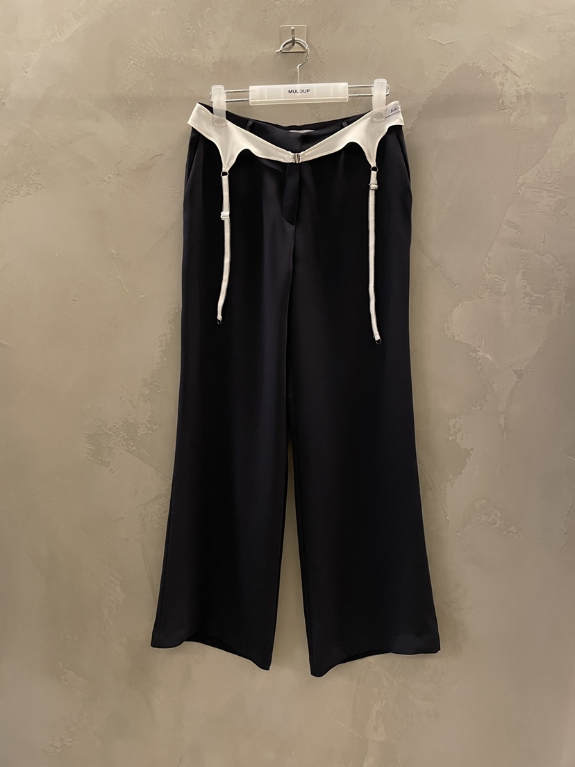 MULCUP韓國東大門代購女裝新品時尚26春夏推薦休閑休閑褲MULCUP休閑褲圖色1深藍色