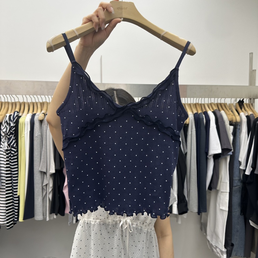 SPECIAL韓國代購女士新款職業人氣休閑推薦26春夏吊帶背心SPECIAL吊帶/背心圖色4深藍色