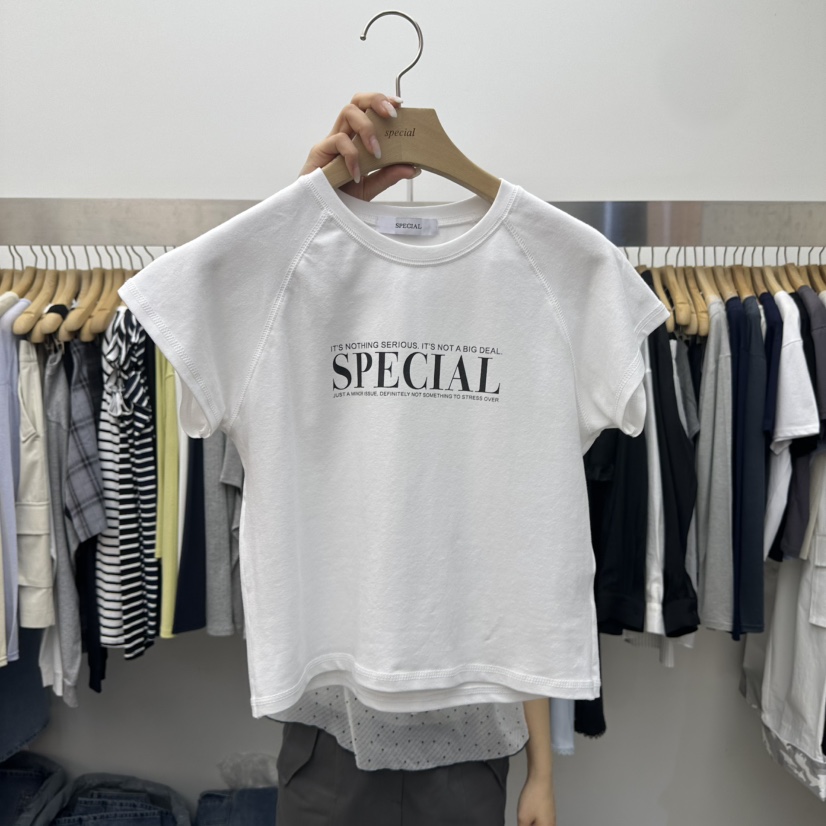 SPECIAL韓國東大門直郵女士新款時尚推薦26春夏職業人氣T恤SPECIALT恤圖色3