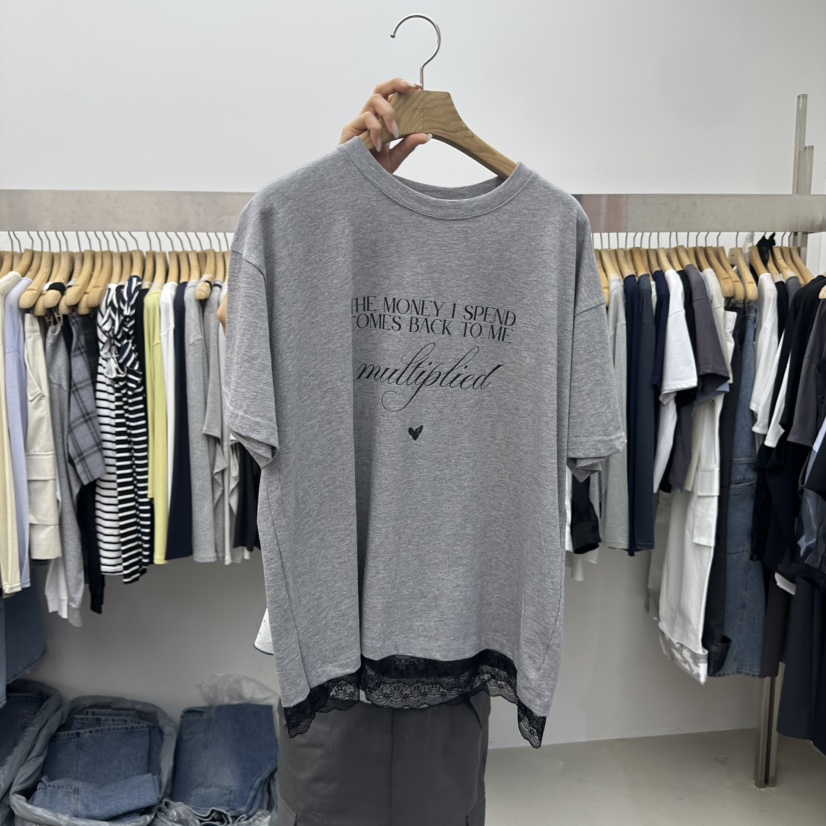 SPECIAL韓國東大門直郵女裝新款時尚人氣職業26春夏休閑T恤SPECIALT恤圖色1