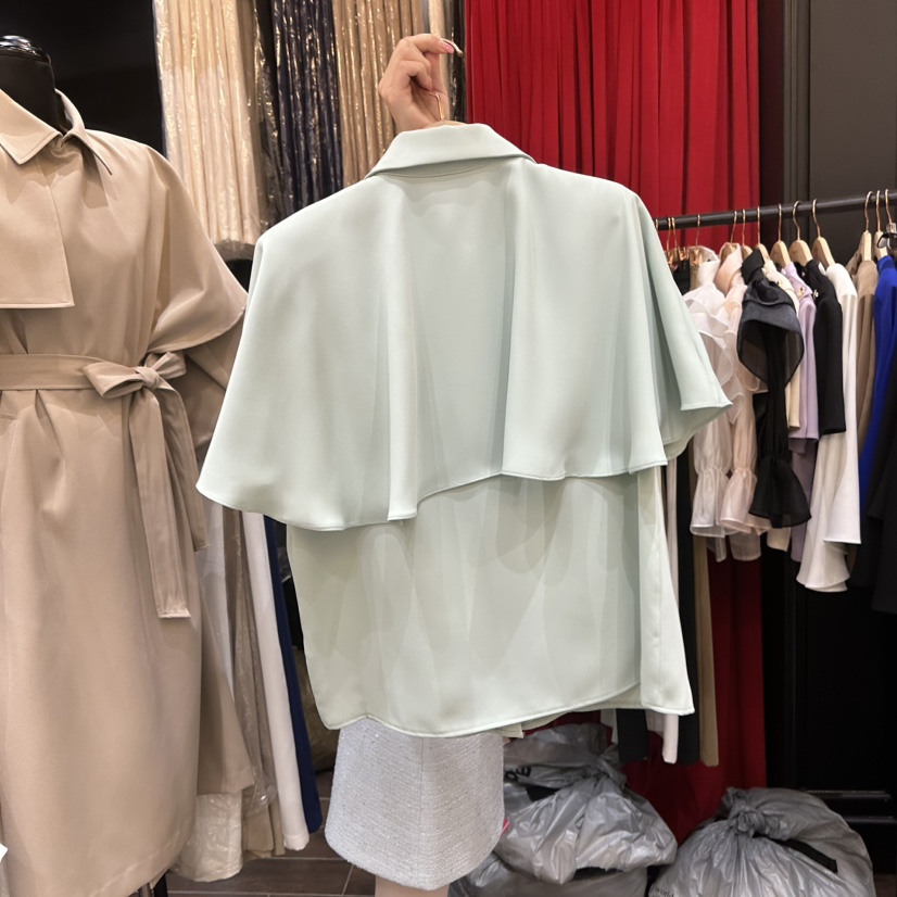 HERISH-HAUTE韓國直郵實拍女裝新品推薦熱賣時尚襯衫蕾絲衫HERISH-HAUTE襯衫/蕾絲衫