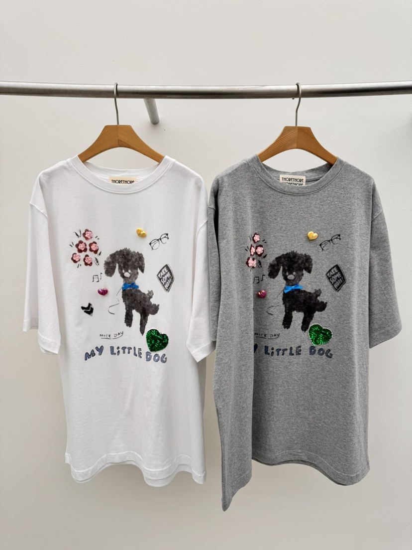 THORE韓國直郵女裝新品時尚熱賣職業推薦休閑人氣26春夏T恤THORET恤