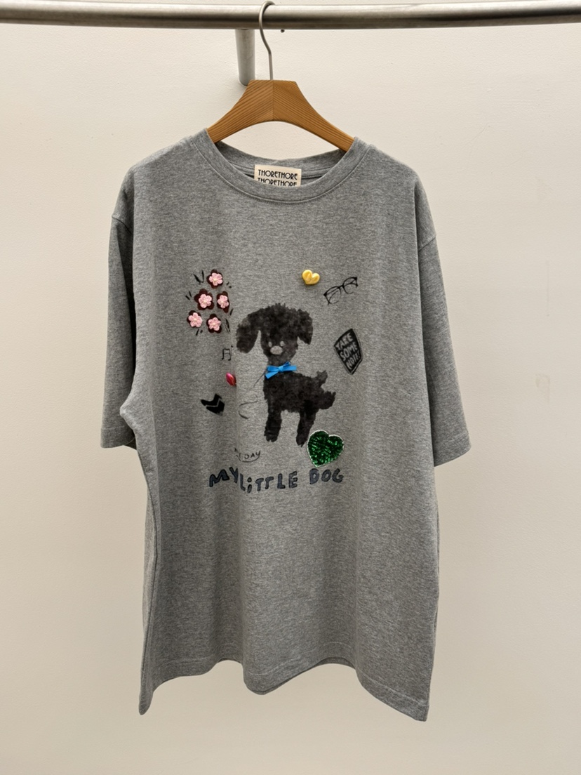 THORE韓國直郵女裝新品時尚熱賣職業推薦休閑人氣26春夏T恤THORET恤圖色2