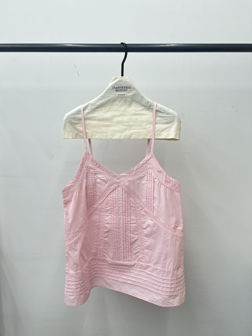 UNANSWERED-MYSTERY/FIFO韓國代購女士新品人氣吊帶背心褶裥UNANSWERED-MYSTERY/FIFO吊帶/背心圖色2