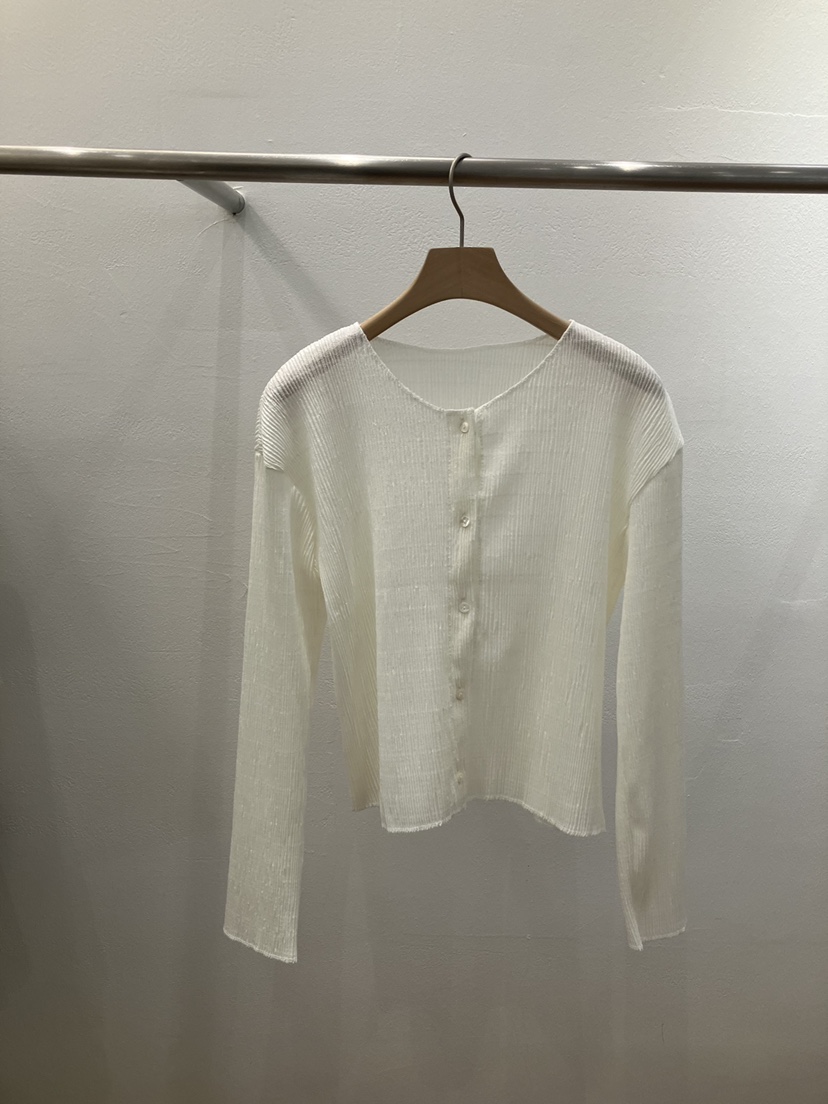 FL LANEL韓國直郵實拍女裝新品休閑時尚襯衫蕾絲衫褶裥開衫FL LANEL襯衫/蕾絲衫圖色1