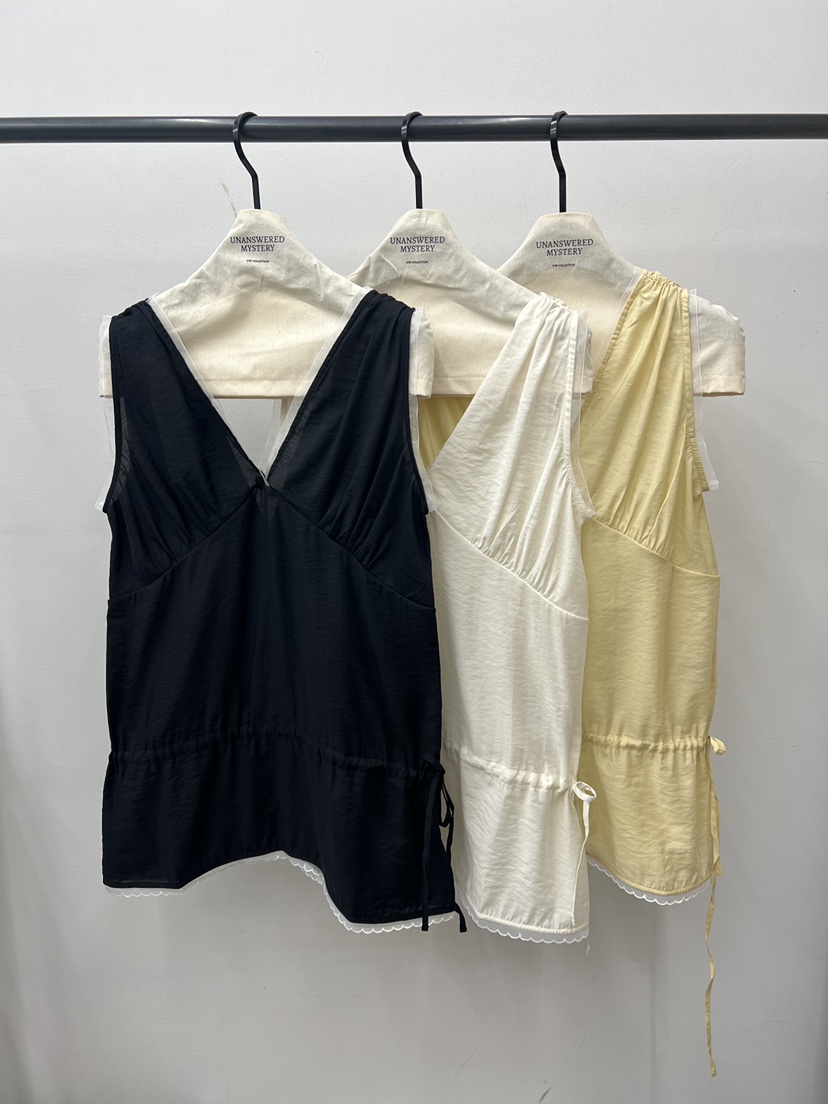 UNANSWERED-MYSTERY/FIFO韓國代購女裝新品人氣吊帶背心UNANSWERED-MYSTERY/FIFO吊帶/背心