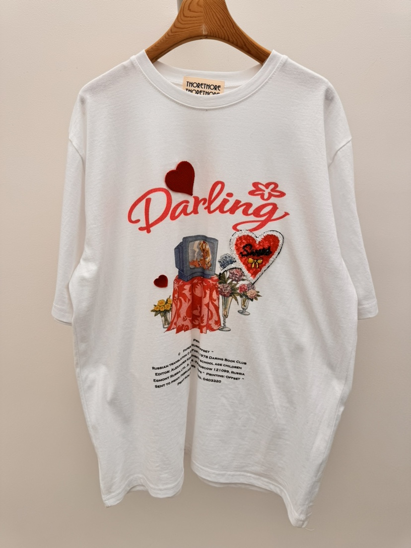 THORE韓國東大門直郵女士新款休閑26春夏熱賣職業推薦T恤THORET恤圖色1