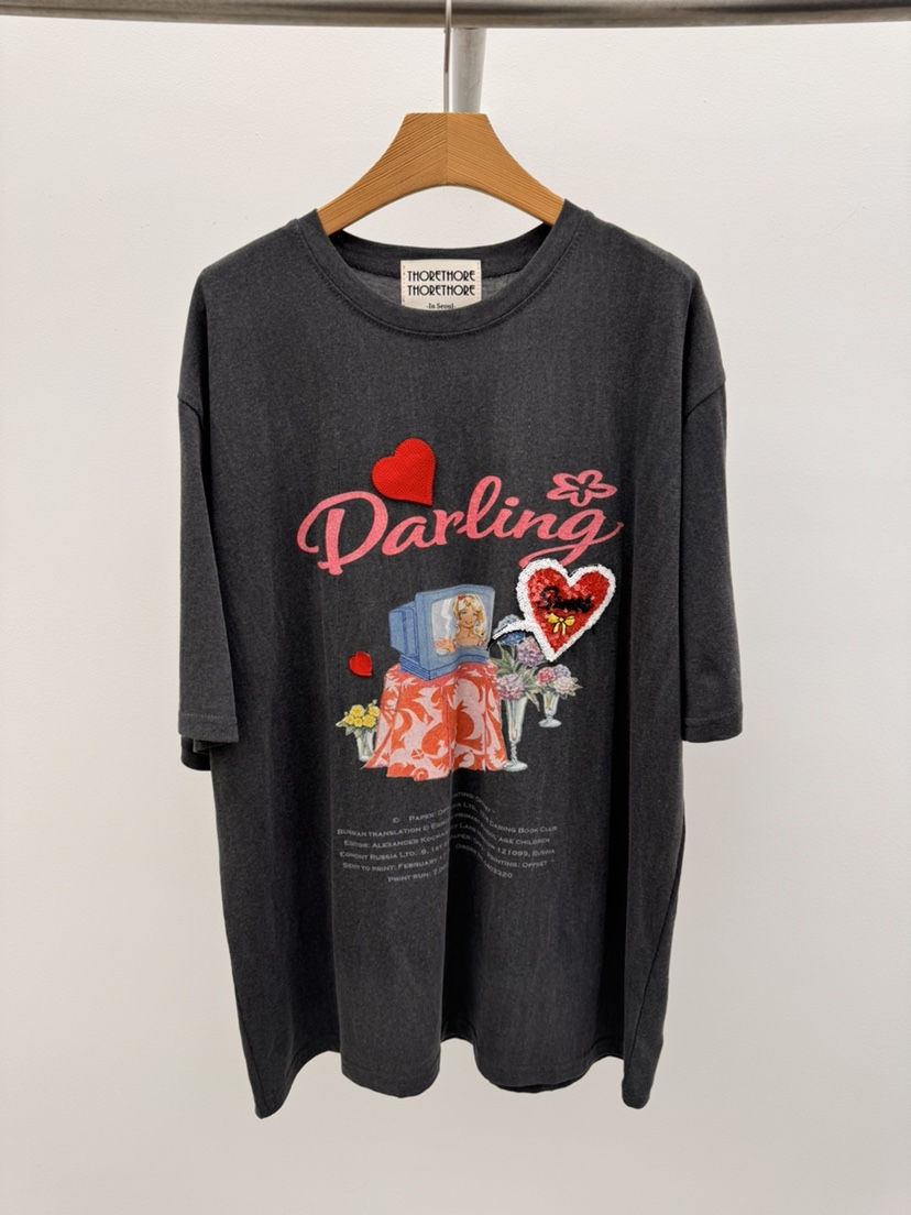 THORE韓國東大門直郵女士新款休閑26春夏熱賣職業推薦T恤THORET恤圖色2