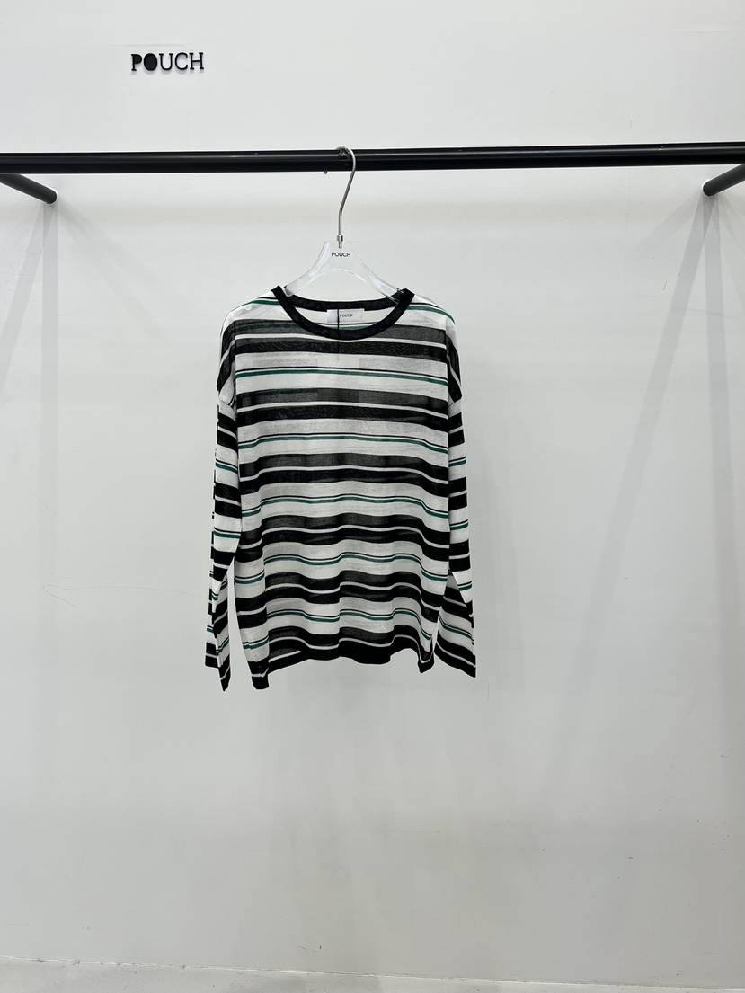 POUCH韓國直郵女士新款職業推薦休閑26春夏人氣時尚針織衫POUCH針織衫圖色2綠色