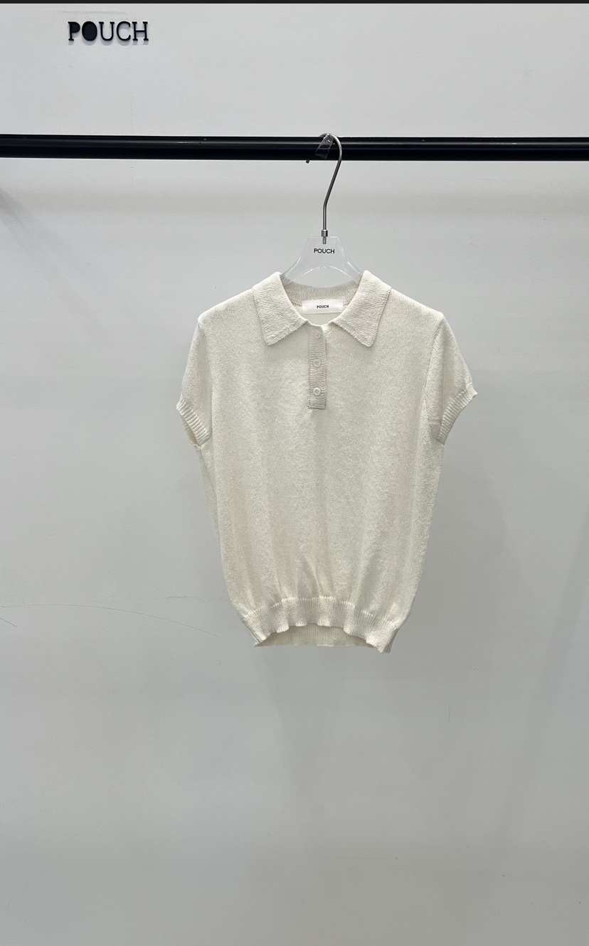 POUCH韓國代購女裝新款時尚人氣職業26春夏推薦休閑針織衫POUCH針織衫圖色1