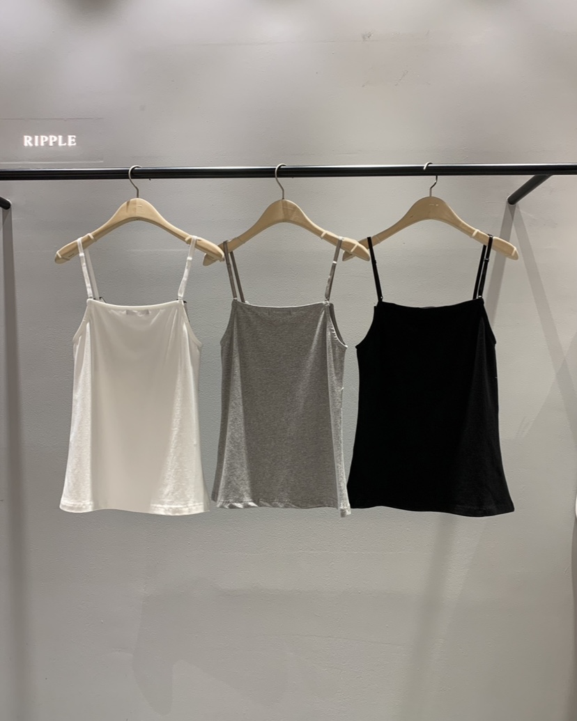 RIPPLE-P韓國直郵實拍女士新品推薦熱賣26春夏職業吊帶背心RIPPLE-P吊帶/背心