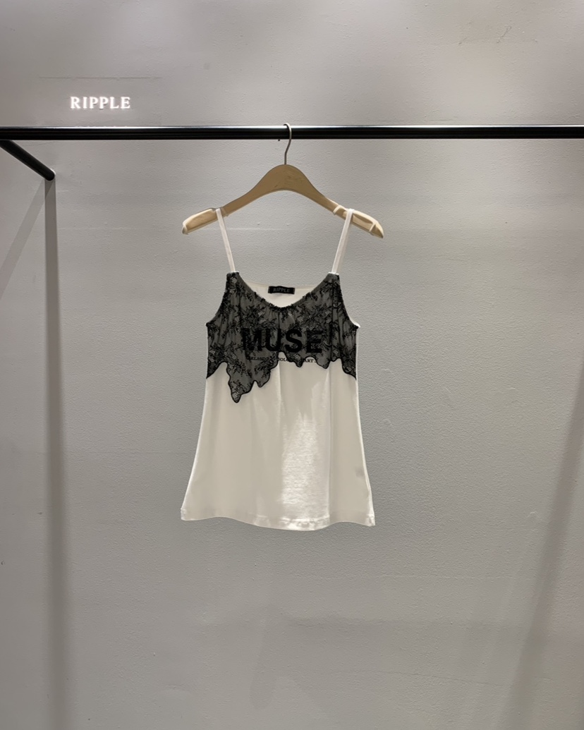 RIPPLE-P韓國直郵實拍女士新品推薦熱賣26春夏職業吊帶背心RIPPLE-P吊帶/背心圖色1