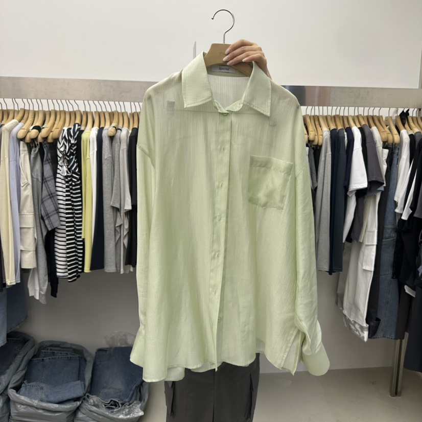 SPECIAL韓國代購女裝新款職業26春夏時尚休閑熱賣襯衫蕾絲衫SPECIAL襯衫/蕾絲衫圖色2