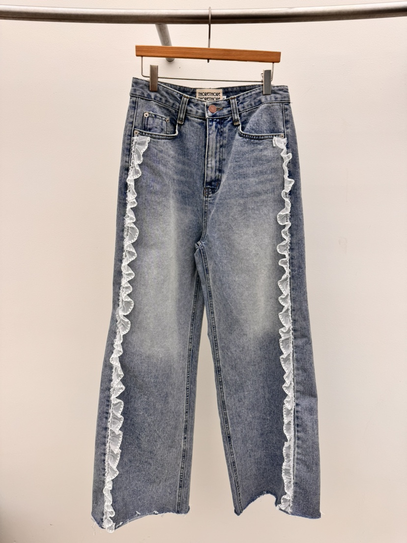 THORE韓國直郵女裝新品休閑26春夏職業熱賣人氣時尚牛仔褲THORE牛仔褲圖色1