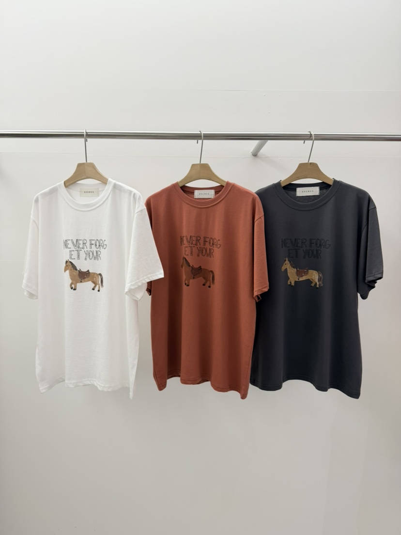 BROWNS-P韓國東大門代購女裝新品推薦休閑職業時尚人氣T恤BROWNS-PT恤