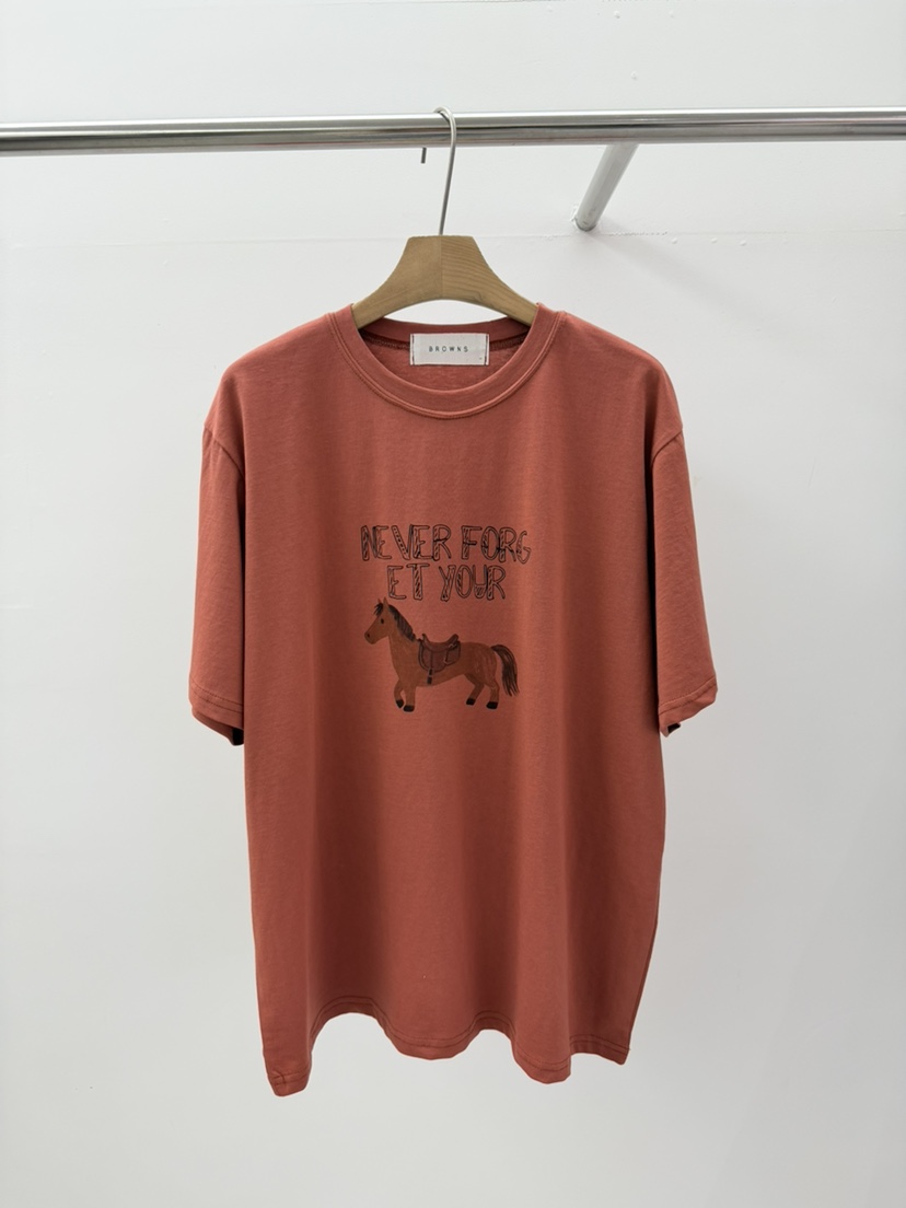 BROWNS-P韓國東大門代購女裝新品推薦休閑職業時尚人氣T恤BROWNS-PT恤圖色2