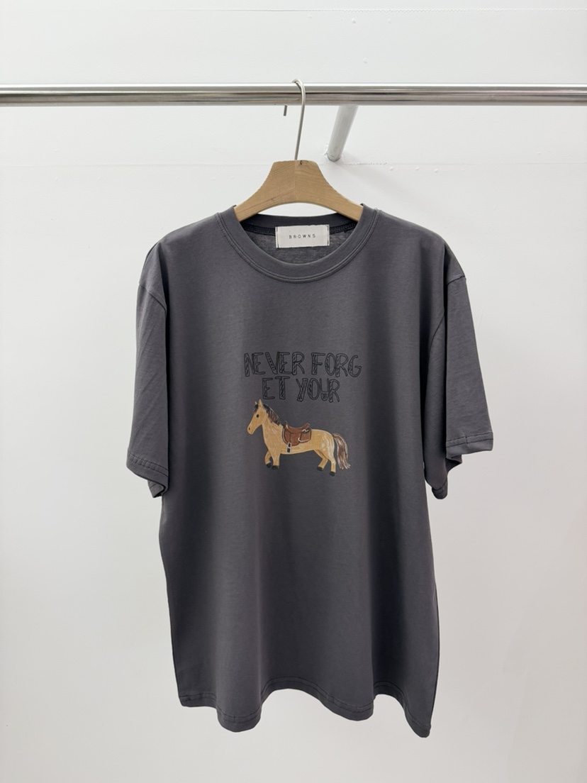 BROWNS-P韓國東大門代購女裝新品推薦休閑職業時尚人氣T恤BROWNS-PT恤圖色3