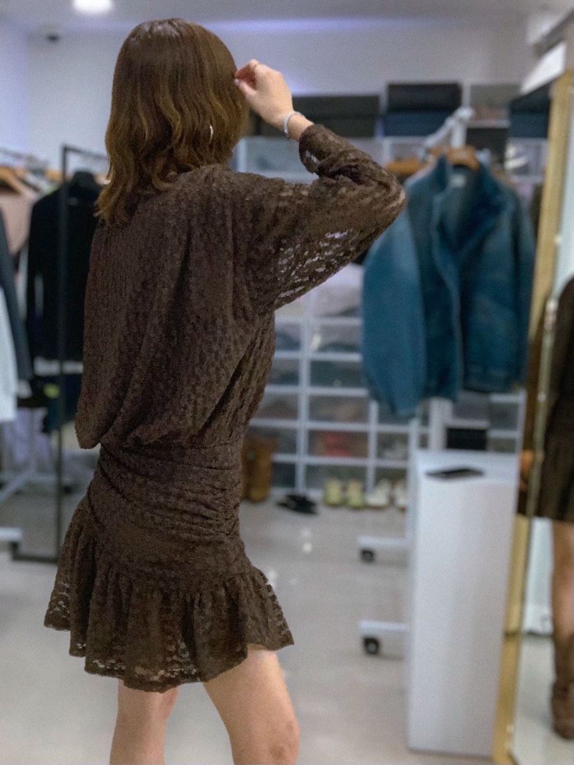 PARIS MATCH韓國代購女士新品熱賣人氣26春夏休閑連衣裙鵝PARIS MATCH連衣裙