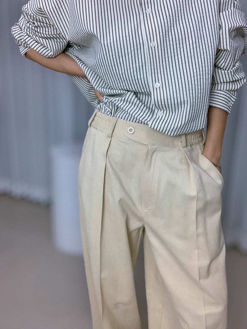 PARIS MATCH韓國代購女士新款休閑職業26春夏熱賣休閑褲PARIS MATCH休閑褲