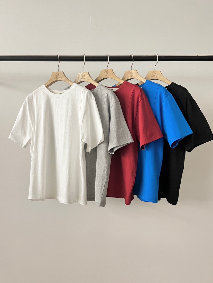 LOGON韓國直郵女士新款人氣真品推薦時尚26春夏職業T恤鏤空LOGONT恤