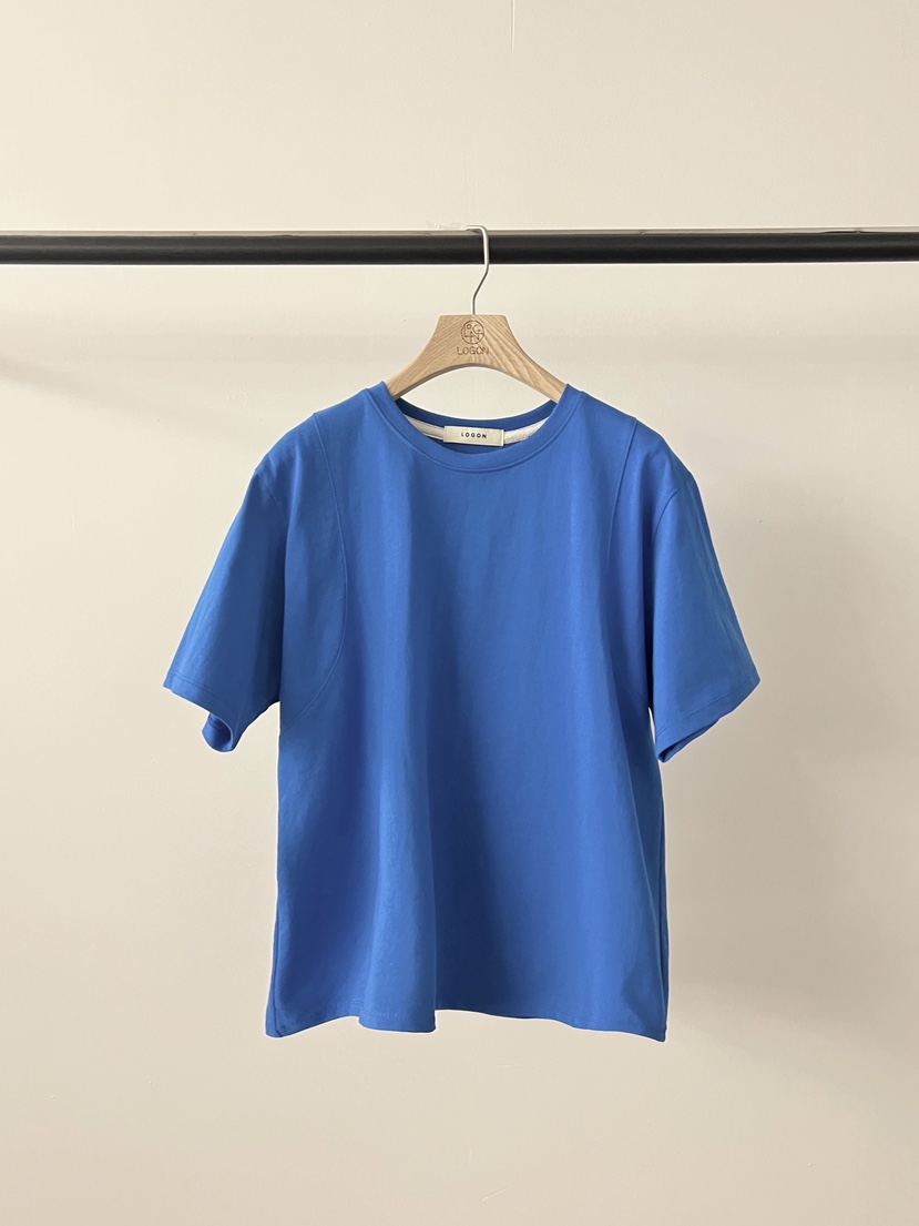 LOGON韓國直郵女士新款人氣真品推薦時尚26春夏職業T恤鏤空LOGONT恤圖色2