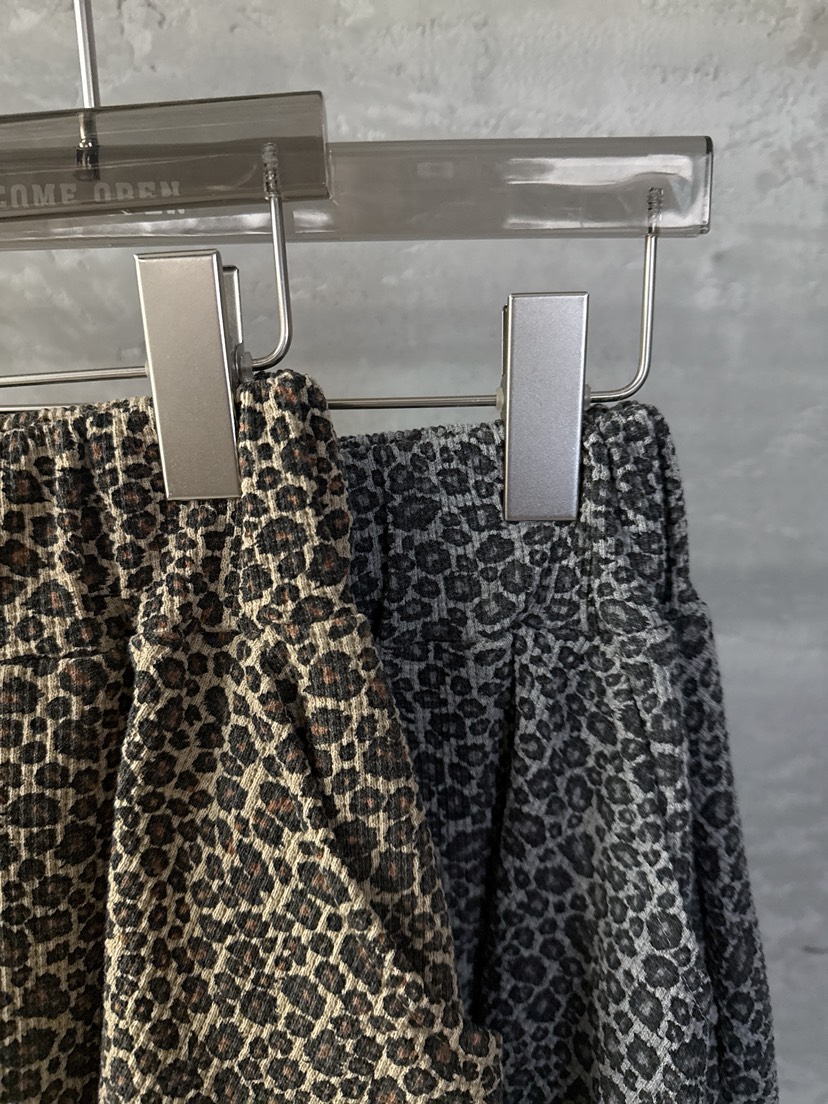 COME OPEN/HAPER韓國直郵女裝新品職業休閑短褲華夫格豹紋COME OPEN/HAPER短褲