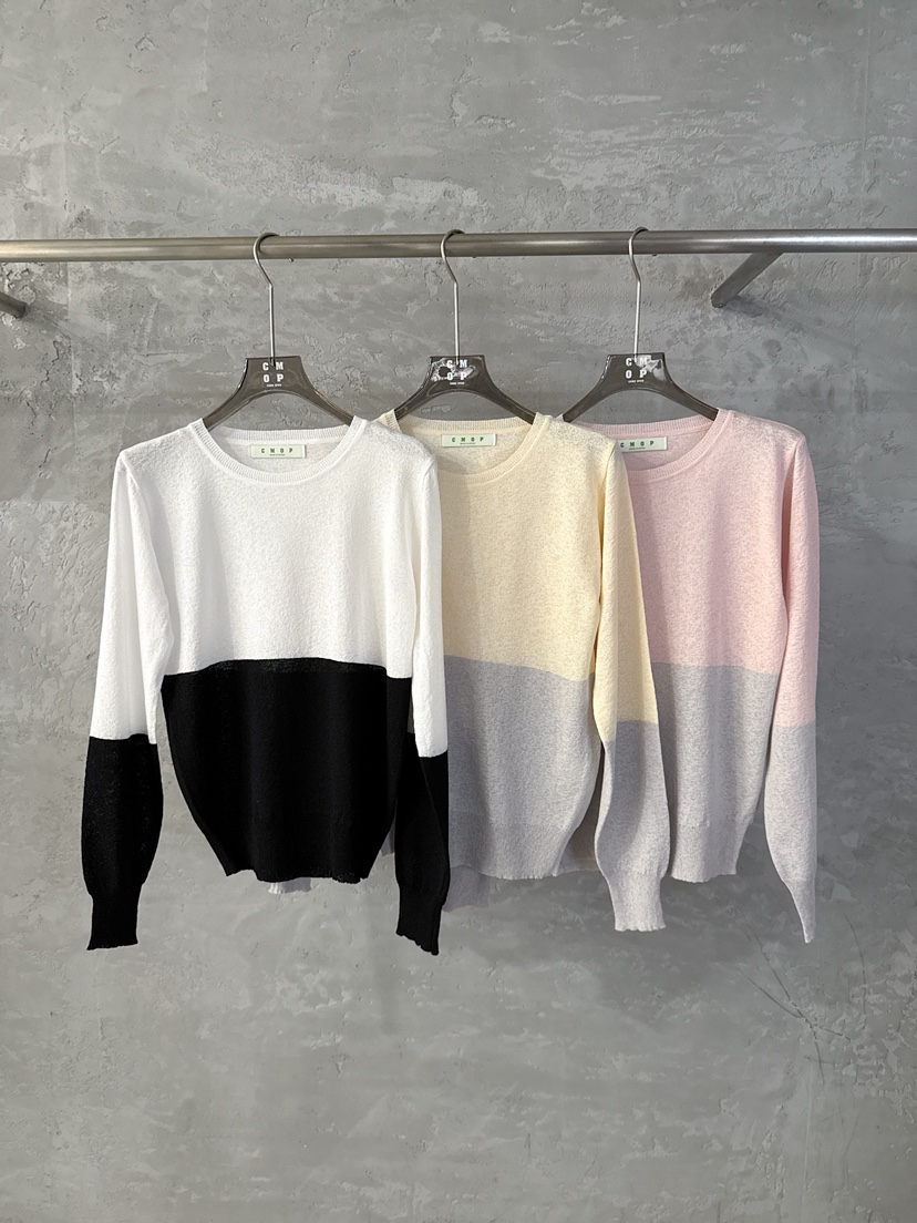 COME OPEN/HAPER韓國東大門直郵女裝新款人氣針織衫透明COME OPEN/HAPER針織衫圖色2左二色