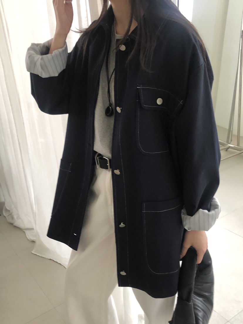 LOGON韓國代購女士新款人氣職業26春夏熱賣時尚真品推薦夾克LOGON夾克