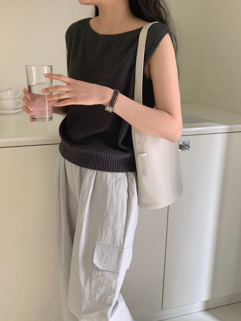 NOTHING韓國東大門代購女裝新款時尚熱賣推薦休閑吊帶背心棉NOTHING吊帶/背心