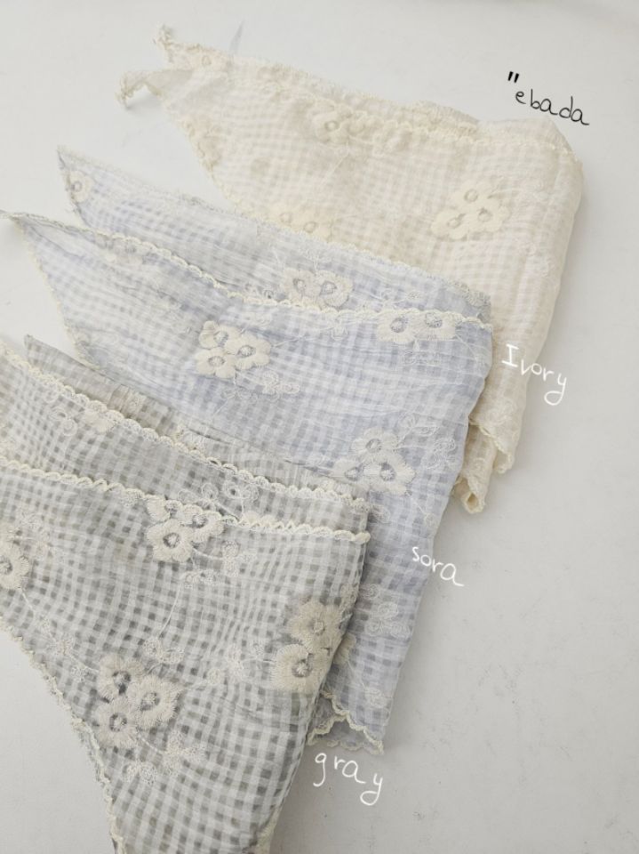 EBADA東大門直郵女裝新品人氣推薦時尚圍巾披肩華夫格刺繡EBADA圍巾/披肩