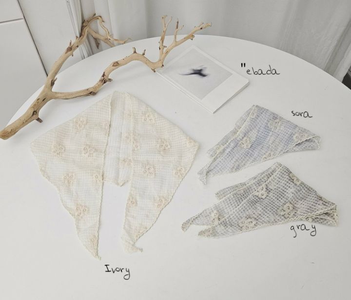 EBADA東大門直郵女裝新品人氣推薦時尚圍巾披肩華夫格刺繡EBADA圍巾/披肩