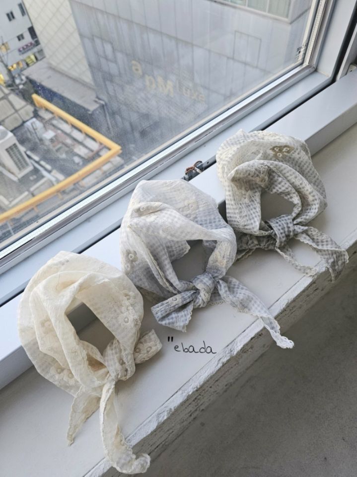 EBADA東大門直郵女裝新品人氣推薦時尚圍巾披肩華夫格刺繡EBADA圍巾/披肩