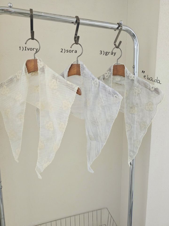 EBADA東大門直郵女裝新品人氣推薦時尚圍巾披肩華夫格刺繡EBADA圍巾/披肩