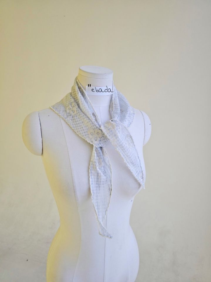 EBADA東大門直郵女裝新品人氣推薦時尚圍巾披肩華夫格刺繡EBADA圍巾/披肩圖色2