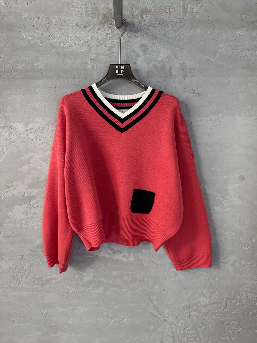 COME OPEN/HAPER韓國直郵女裝新款時尚推薦人氣針織衫V領COME OPEN/HAPER針織衫圖色2