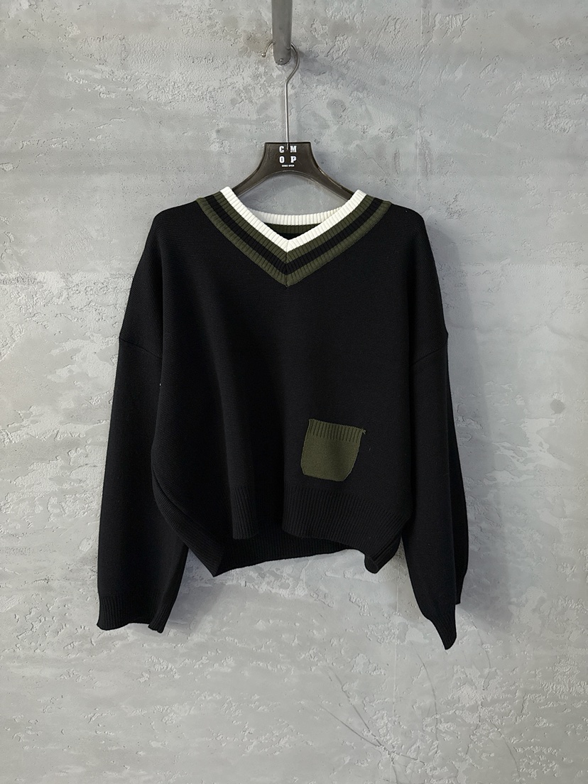 COME OPEN/HAPER韓國直郵女裝新款時尚推薦人氣針織衫V領COME OPEN/HAPER針織衫圖色3