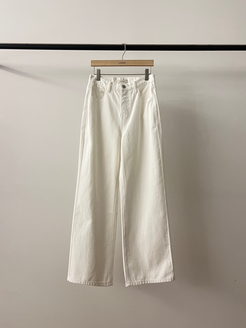 LOGON韓國直郵實拍女士新品熱賣人氣職業推薦26春夏牛仔褲LOGON牛仔褲圖色1