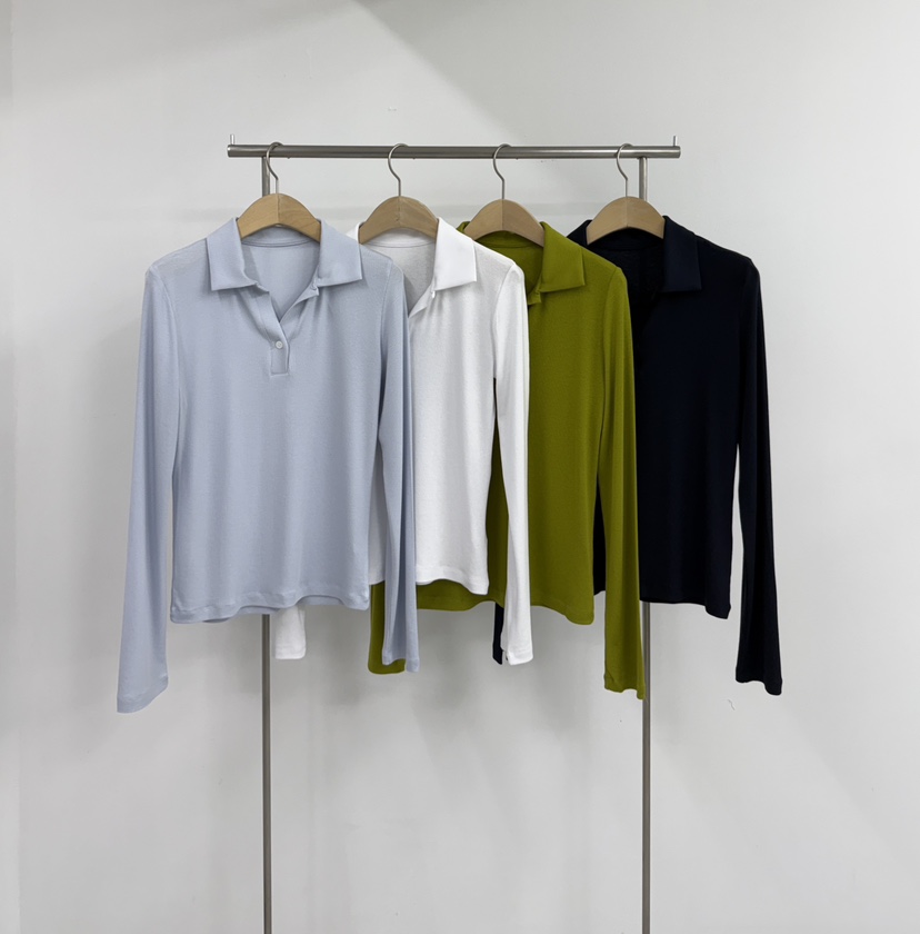 YIKHO STYLE韓國代購女士新品時尚人氣26春夏職業長袖T恤YIKHO STYLE長袖T恤