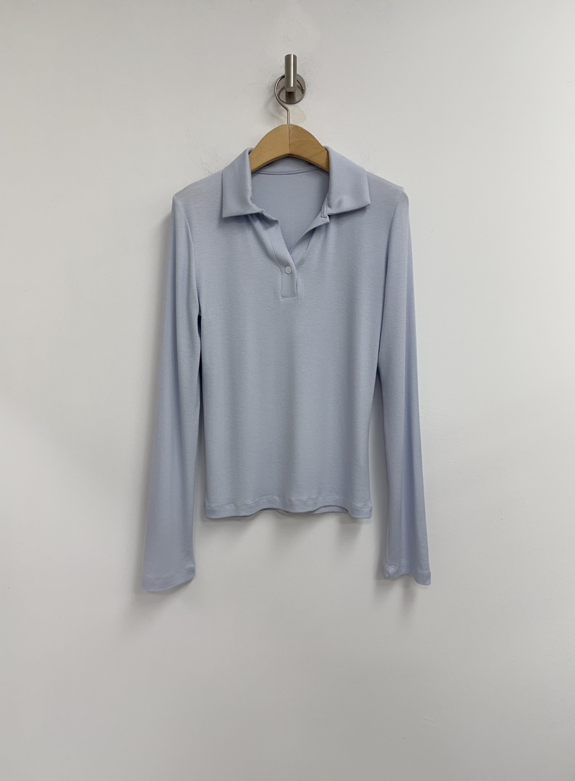 YIKHO STYLE韓國代購女士新品時尚人氣26春夏職業長袖T恤YIKHO STYLE長袖T恤圖色2