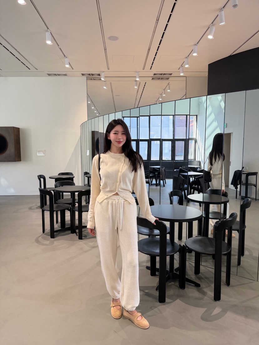 LAVIEU韓國代購女裝新品人氣職業熱賣休閑推薦休閑褲粗花呢LAVIEU休閑褲