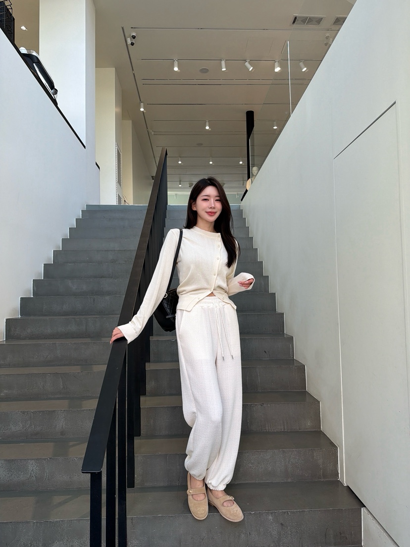 LAVIEU韓國代購女裝新品人氣職業熱賣休閑推薦休閑褲粗花呢LAVIEU休閑褲